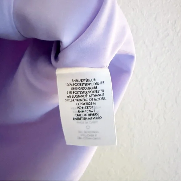 Alice + Olivia Lavender Lila Crossover Mini Skirt Size 4 - Picture 4 of 5